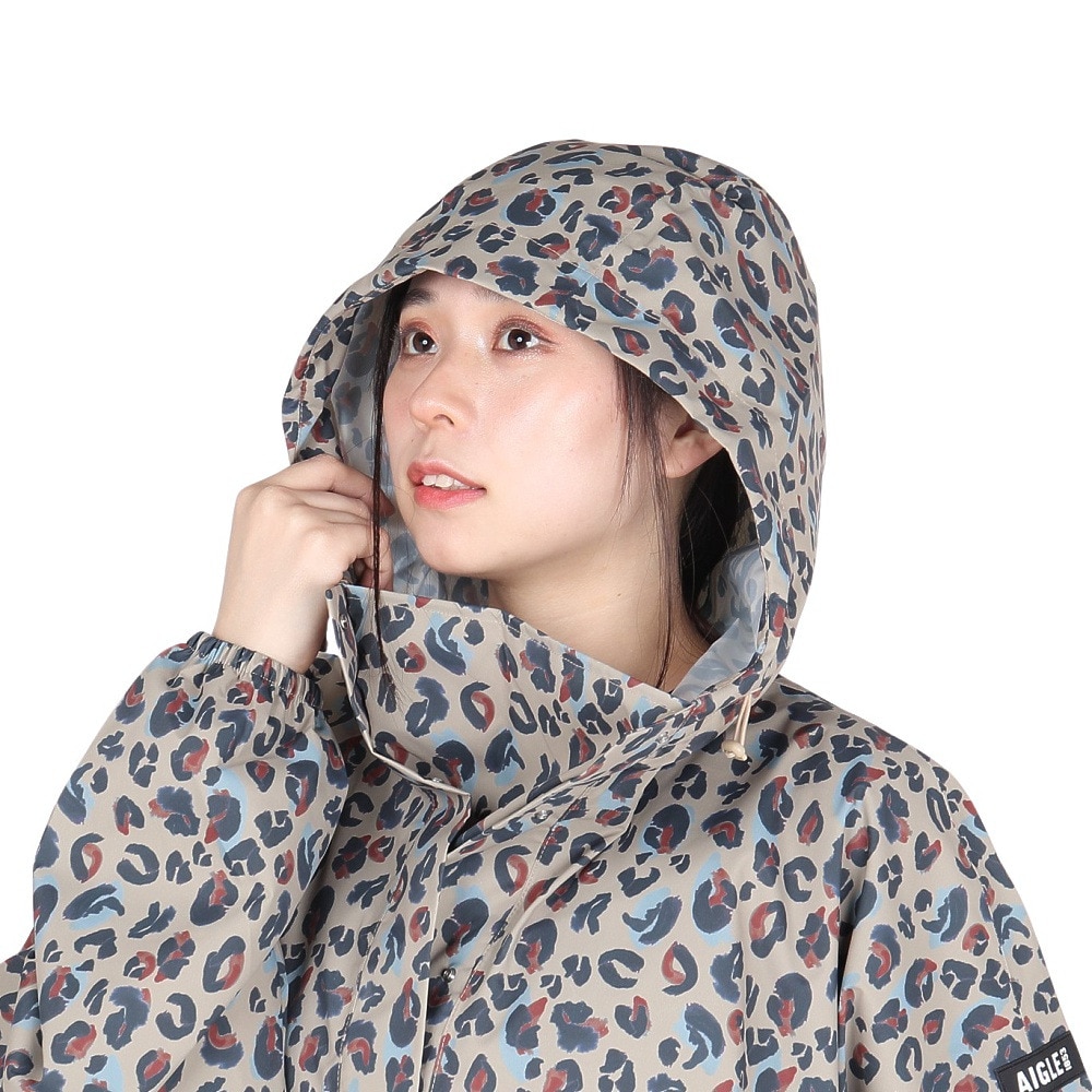 エーグル（AIGLE）（レディース）レインコート 雨具 防水 レインウェア パッカブルポンチョ ZBFAV73-007