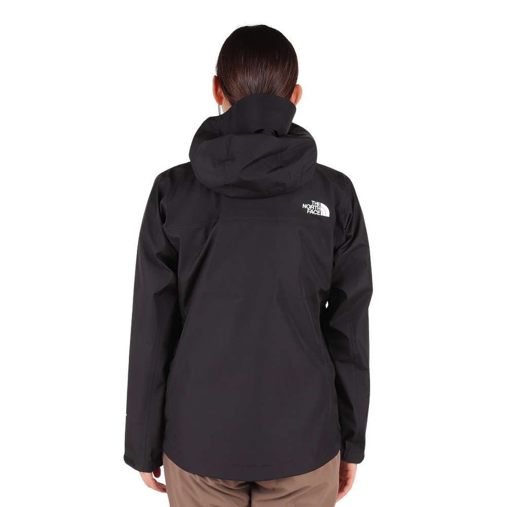 ノースフェイス（THE NORTH FACE）（レディース）レインジャケット 雨具 防水 フューチャーライトドリズルジャケット NPW12401 K ブラック 収納袋付