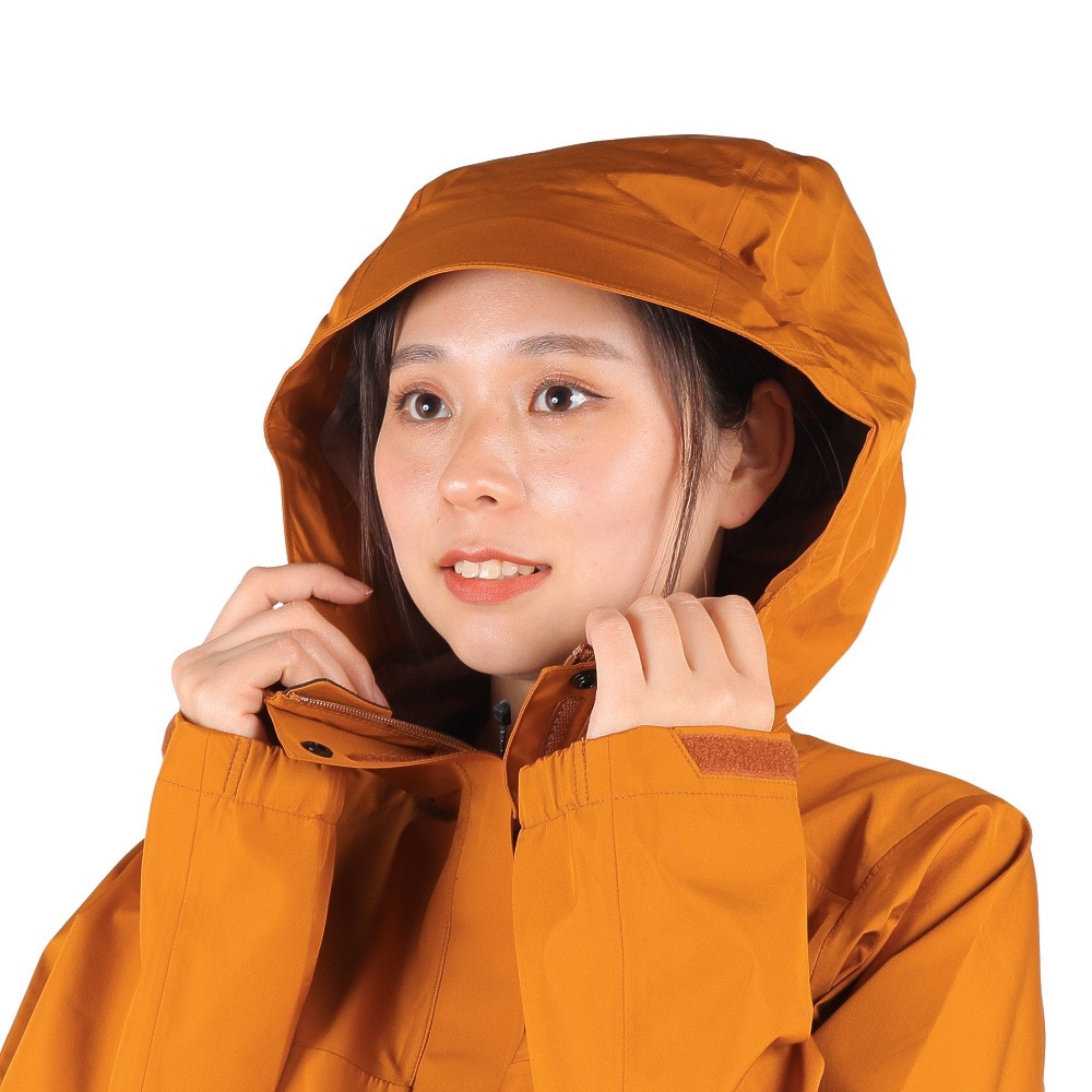 ノースフェイス（THE NORTH FACE）（レディース）レインジャケット 雨具 防水 フューチャーライトドリズルジャケット NPW12401 TM オレンジ 収納袋付