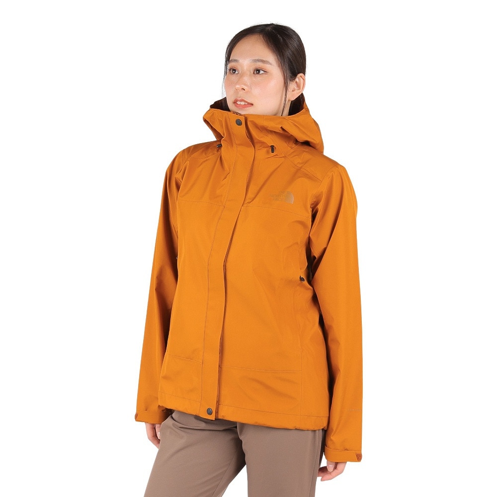 ノースフェイス（THE NORTH FACE）（レディース）レインジャケット 雨具 防水 フューチャーライトドリズルジャケット NPW12401 TM オレンジ 収納袋付