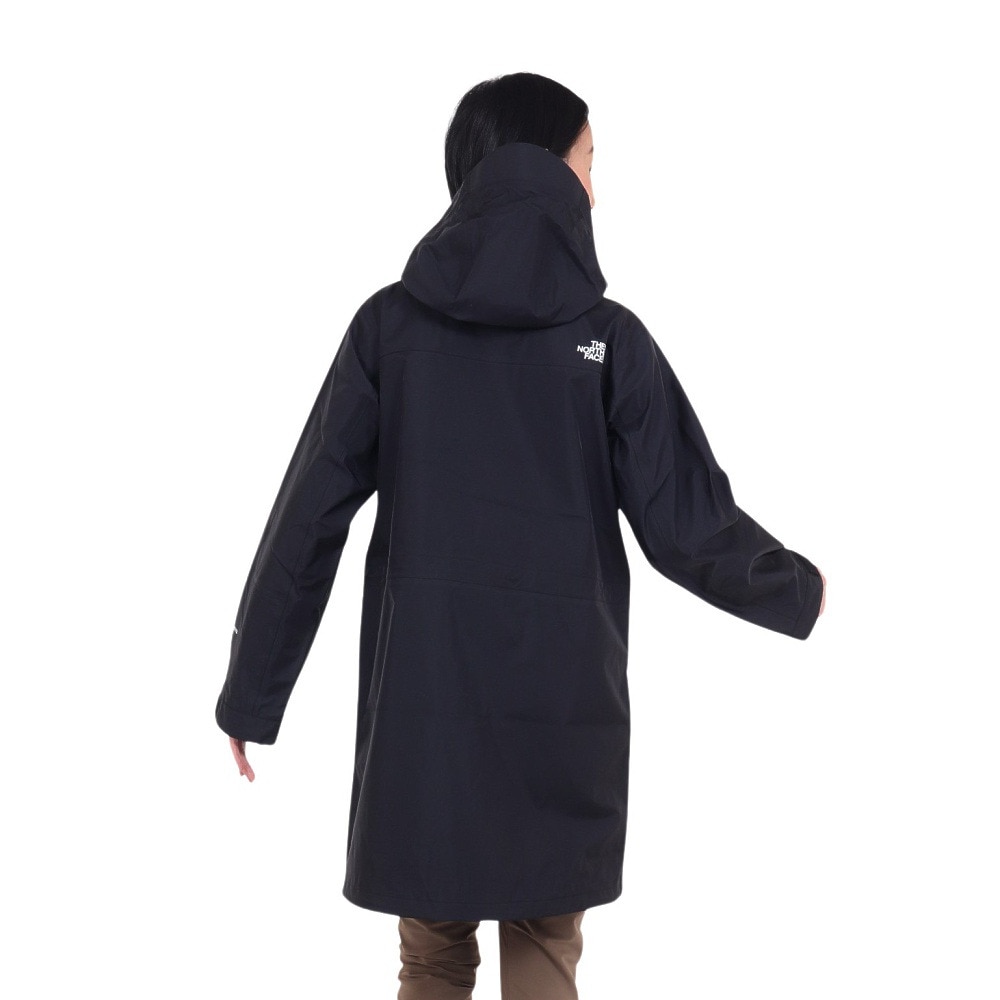 ノースフェイス（THE NORTH FACE）（レディース）レインジャケット 雨具 防水 マウンテン レインテックスコート NPW12431 K ブラック 収納袋付