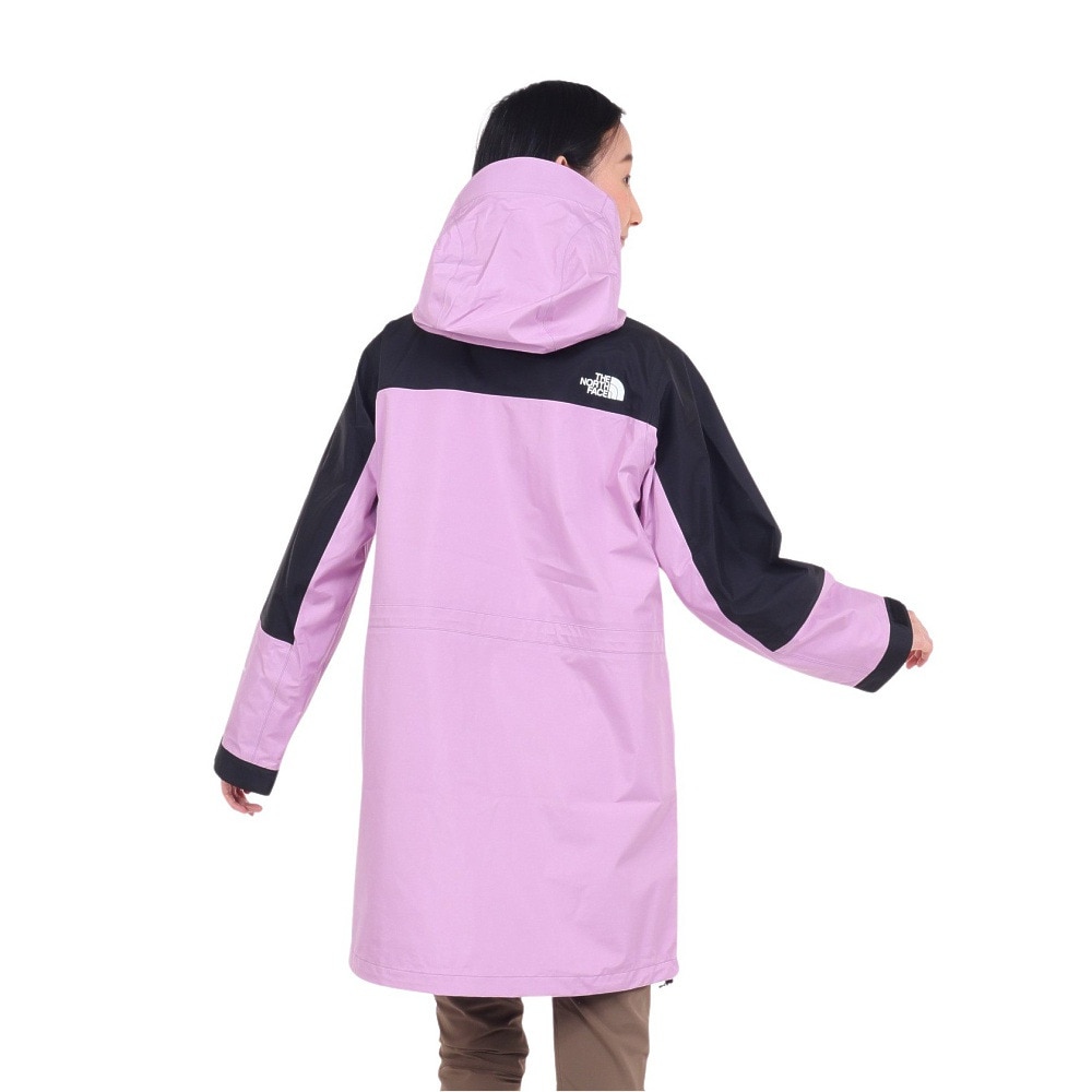 ノースフェイス（THE NORTH FACE）（レディース）レインジャケット 雨具 防水 マウンテン レインテックスコート NPW12431 MK パープル×ブラック 収納袋付