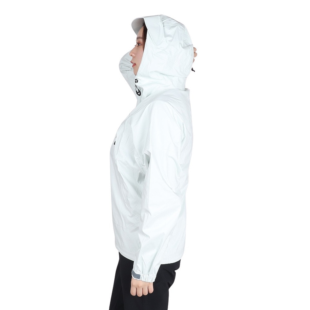 POLEWARDS（レディース）レインウェア 雨具 防水 DUALFORCE STRETCH レインジャケット PW2RHS12 IVO アイボリー 収納袋付