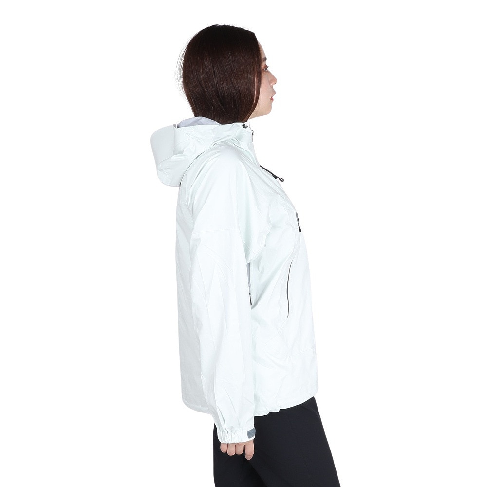 POLEWARDS（レディース）レインウェア 雨具 防水 DUALFORCE STRETCH レインジャケット PW2RHS12 IVO アイボリー 収納袋付