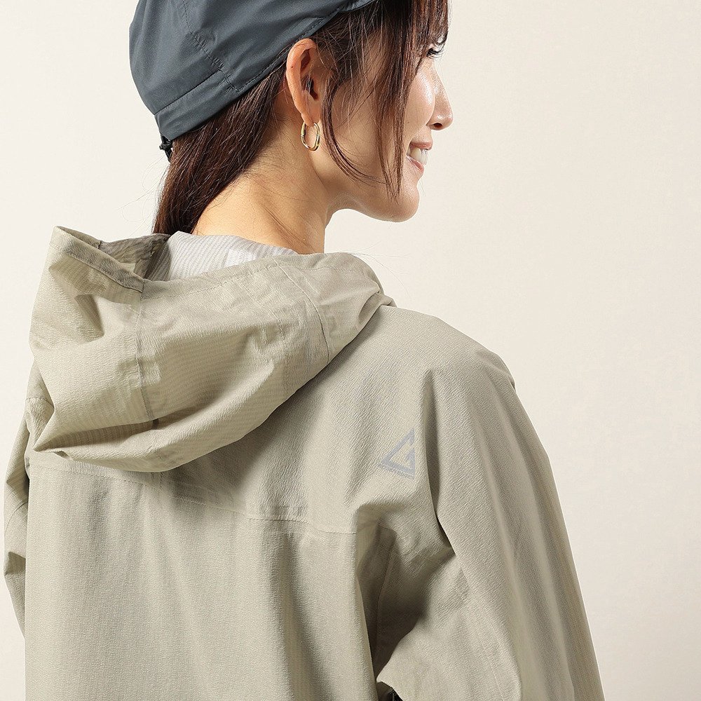 ロジャーエーガー（ROGEREGGER）（レディース）レインジャケット 雨具 防水 エアフローレインジャケット RE26SXL5620035 BEG