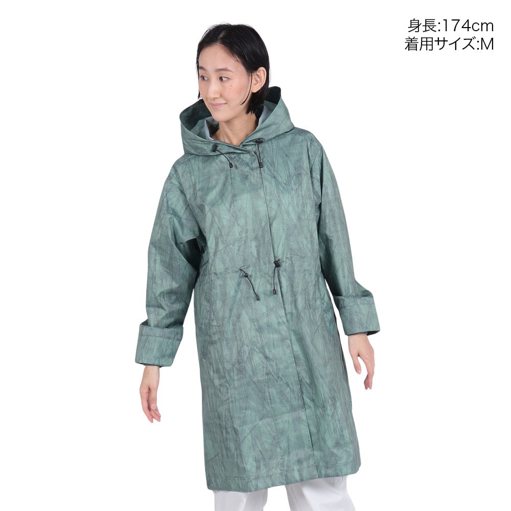 ミズノ（MIZUNO）（レディース）レインコート 雨具 はっ水 防水透湿 コンパクトアクアブロック レインコート ベルグテック B2MEA25031