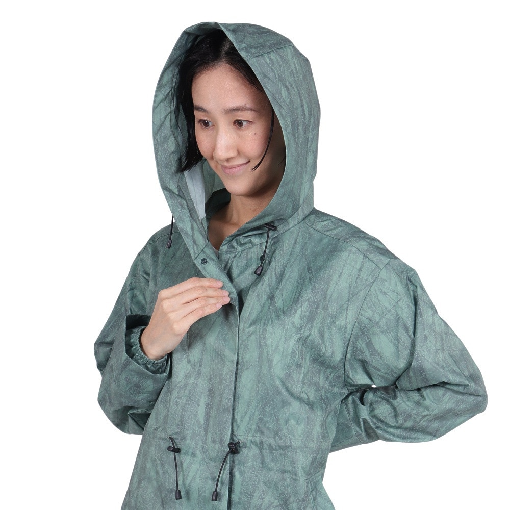 ミズノ（MIZUNO）（レディース）レインコート 雨具 はっ水 防水透湿 コンパクトアクアブロック レインコート ベルグテック B2MEA25031