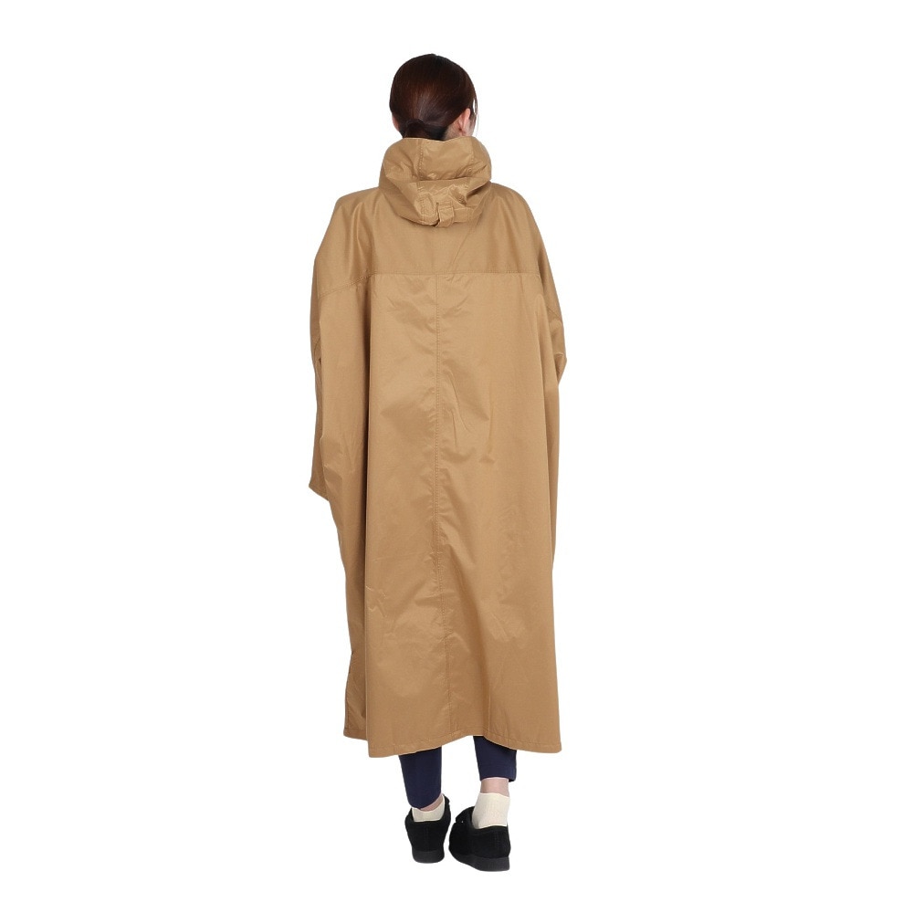 カジメイク（KAJIMEIKU）（レディース）レインコート 雨具 防水 サイクルモードハイポンチョ 7441 BEG