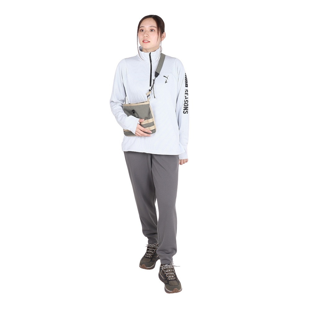 プーマ（PUMA）（レディース）スポーツウェア 長袖 ハーフジップ 通気性 ランニング シーズンズ クォータジップ 524908 42 レインウェア
