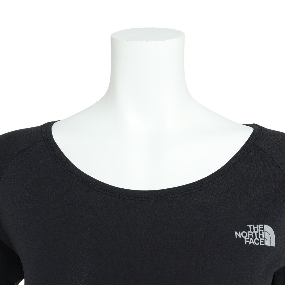 ノースフェイス（THE NORTH FACE）（レディース）長袖アンダー シャツ ロングスリーブ ドライクルー NUW11521 Kアンダーウェア 吸汗速乾