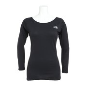 ノースフェイス(THE NORTH FACE)(レディース)長袖アンダー シャツ ロングスリーブ ドライクルー NUW11521 Kアンダーウェア 吸汗速乾