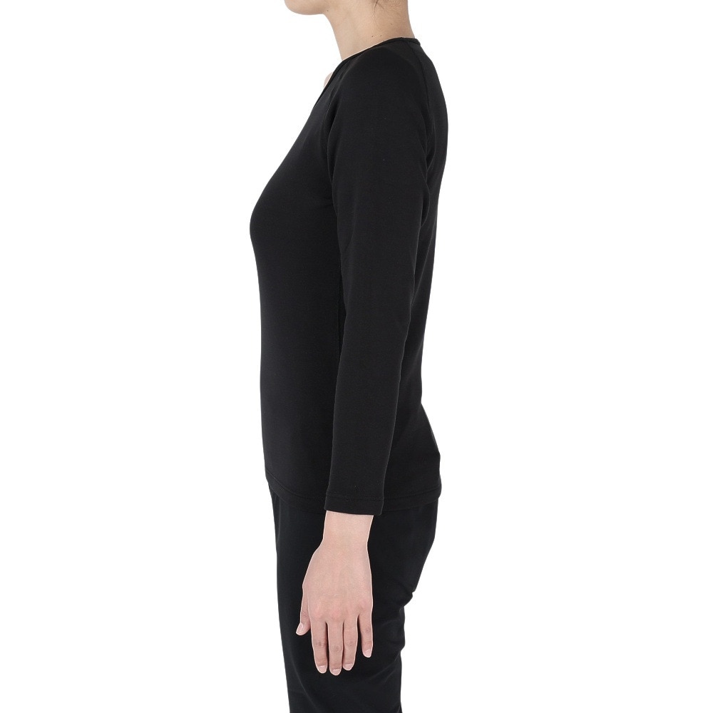 ロジャーエーガー（ROGEREGGER）（レディース）長袖アンダー シャツ DryWarm B.レイヤーW RE23FGC5620028 BLK ブラック
