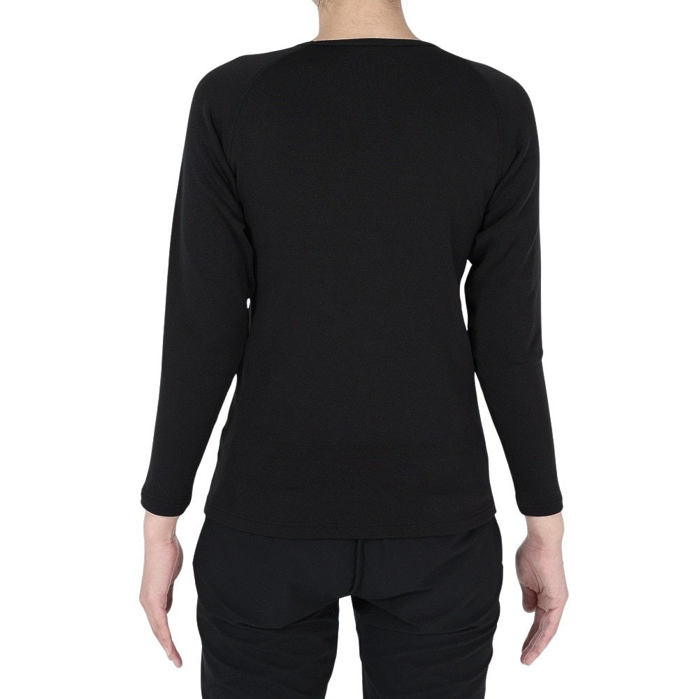 ロジャーエーガー（ROGEREGGER）（レディース）長袖アンダー シャツ DryWarm B.レイヤーW RE23FGC5620028 BLK ブラック