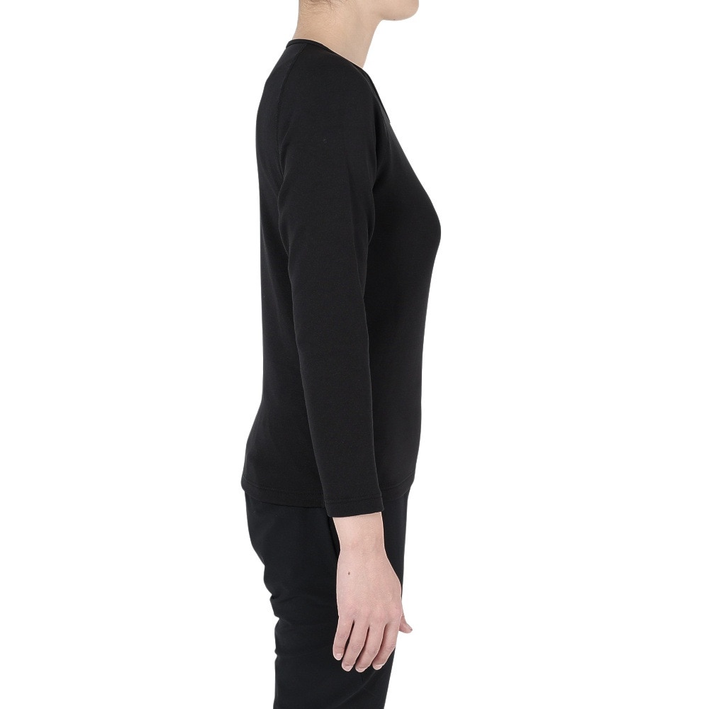 ロジャーエーガー（ROGEREGGER）（レディース）長袖アンダー シャツ DryWarm B.レイヤーW RE23FGC5620028 BLK ブラック