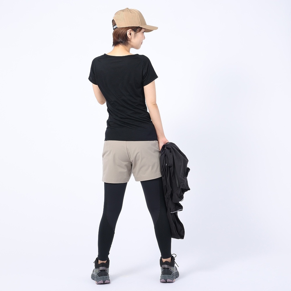 ロジャーエーガー（ROGEREGGER）（レディース）高品質 メリノウール100％ UV カット 防臭 半袖Tシャツ RE1FES562009BLK ブラック