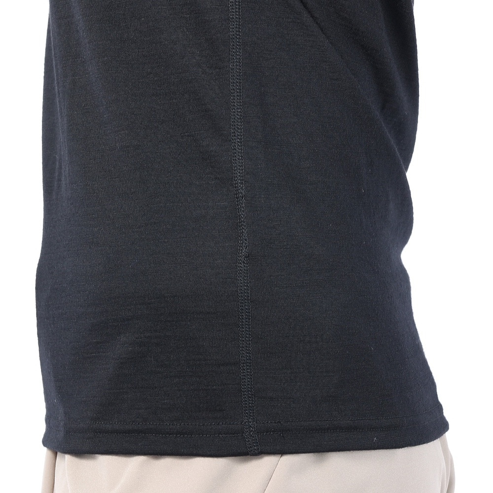 ロジャーエーガー（ROGEREGGER）（レディース）高品質 メリノウール100％ UV カット 防臭 半袖Tシャツ RE1FES562009BLK ブラック