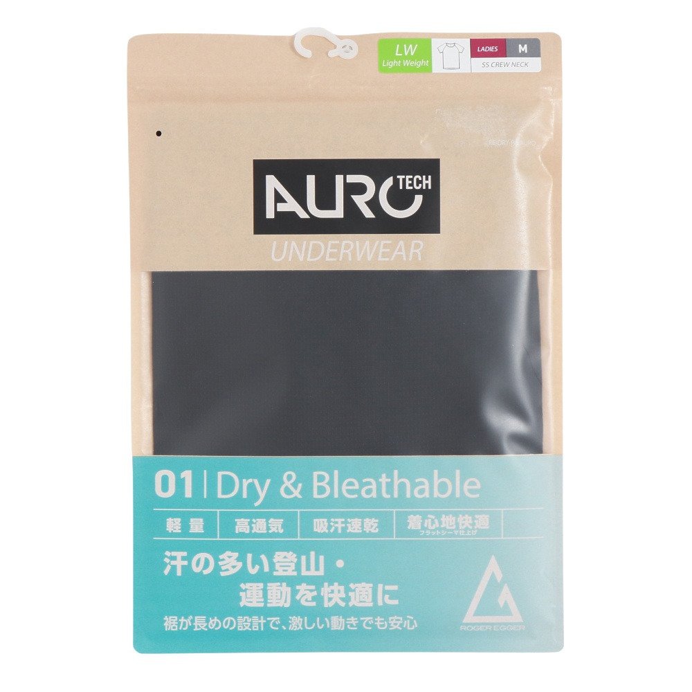 ロジャーエーガー（ROGEREGGER）（レディース）半袖アンダー シャツ AUROTECH RE26SGC5620066 BLK