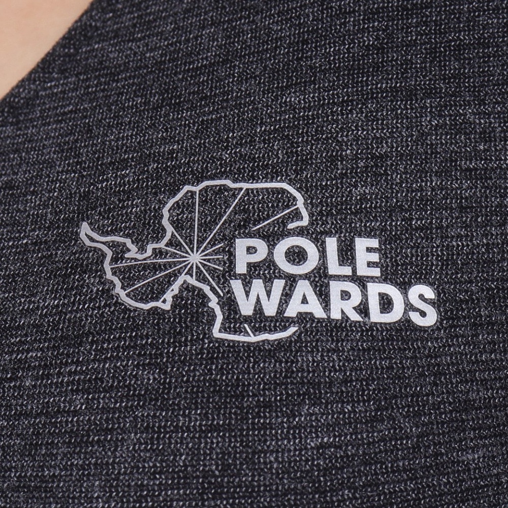 POLEWARDS（レディース）半袖 インナー 下着 2枚セット 抗菌 消臭 速乾 デオアンダーウェア PW2HHA13 ブラック アンダーシャツ