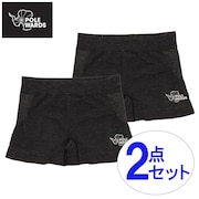 (レディース)インナー ショーツ 2枚セット 抗菌 消臭 速乾 デオアンダーショーツ PW2HHC14 ブラック ニットショーツ