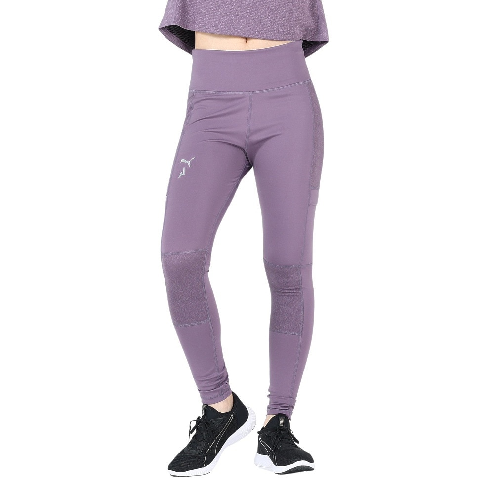 プーマ（PUMA）（レディース）スポーツタイツ シーズンズ フルレングス トレイルランニング タイツ 52322661 ラベンダー