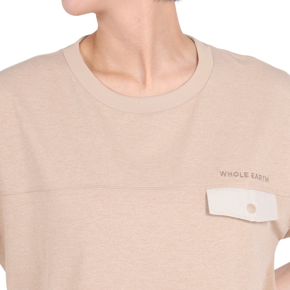 ホールアース（Whole Earth）（レディース）トレッキングウェア ワンピース Tシャツドレス WE2RDZ24 BEG