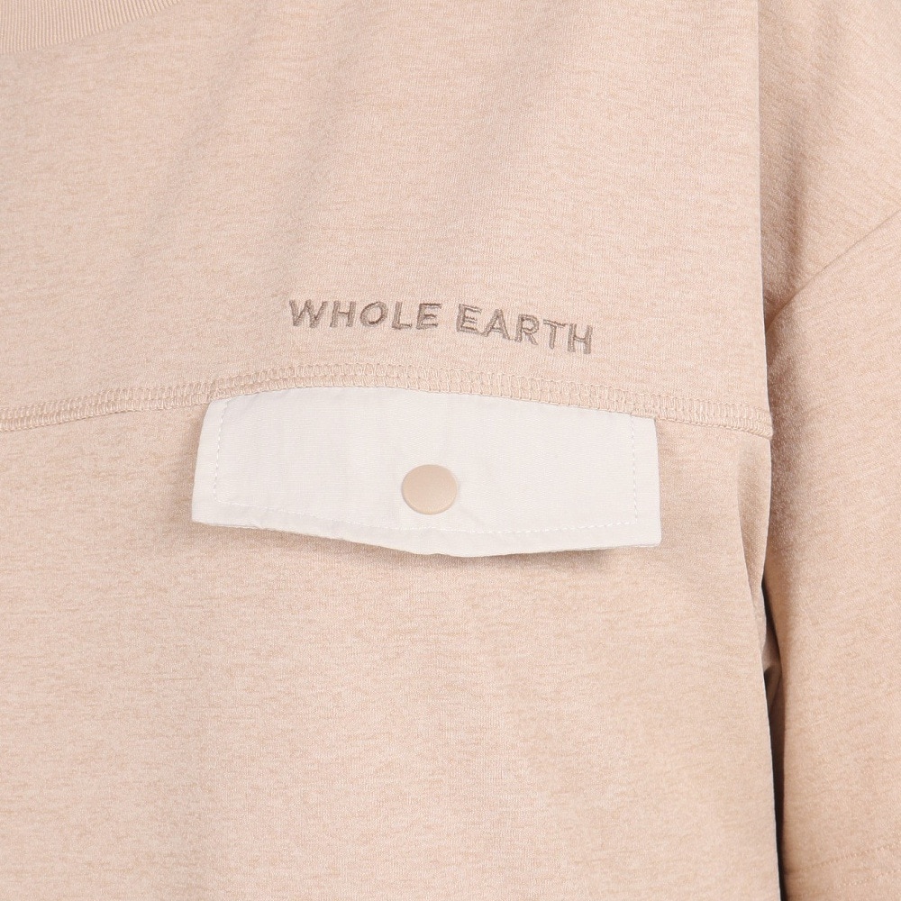 ホールアース（Whole Earth）（レディース）トレッキングウェア ワンピース Tシャツドレス WE2RDZ24 BEG
