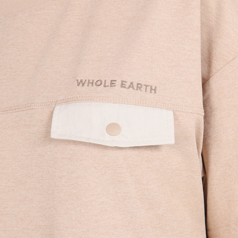 ホールアース（Whole Earth）（レディース）速乾 ストレッチ トレッキングウェア ワンピース Tシャツドレス WE2RDZ24 BEG