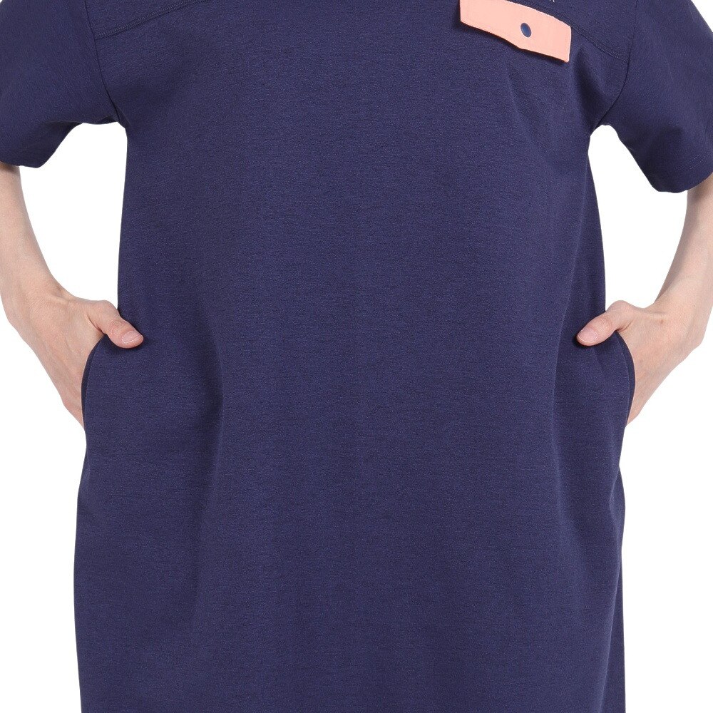 ホールアース（Whole Earth）（レディース）速乾 ストレッチ トレッキングウェア ワンピース Tシャツドレス WE2RDZ24 NVY