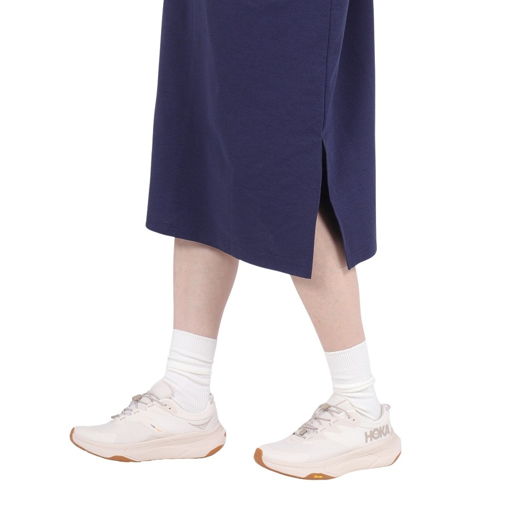 ホールアース（Whole Earth）（レディース）速乾 ストレッチ トレッキングウェア ワンピース Tシャツドレス WE2RDZ24 NVY