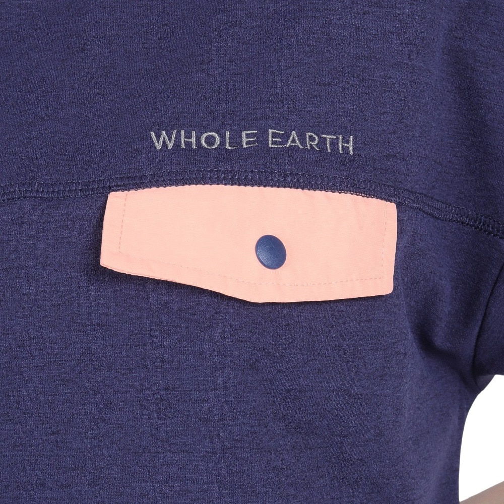 ホールアース（Whole Earth）（レディース）速乾 ストレッチ トレッキングウェア ワンピース Tシャツドレス WE2RDZ24 NVY