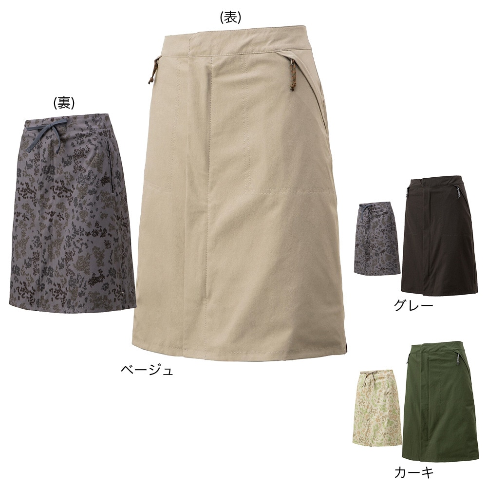 マーモット（Marmot）（レディース）リバーシブル ヤマスカート TOWRJE93YY CNNC ベージュ 四角友里コラボ