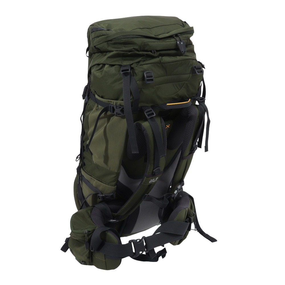 ジャックウルフスキン（JackWolfskin）（メンズ、レディース）バックパック リュック 登山 ハイキング 大型 防災 DENALI デナリ MEN 2010061-4129 カーキ