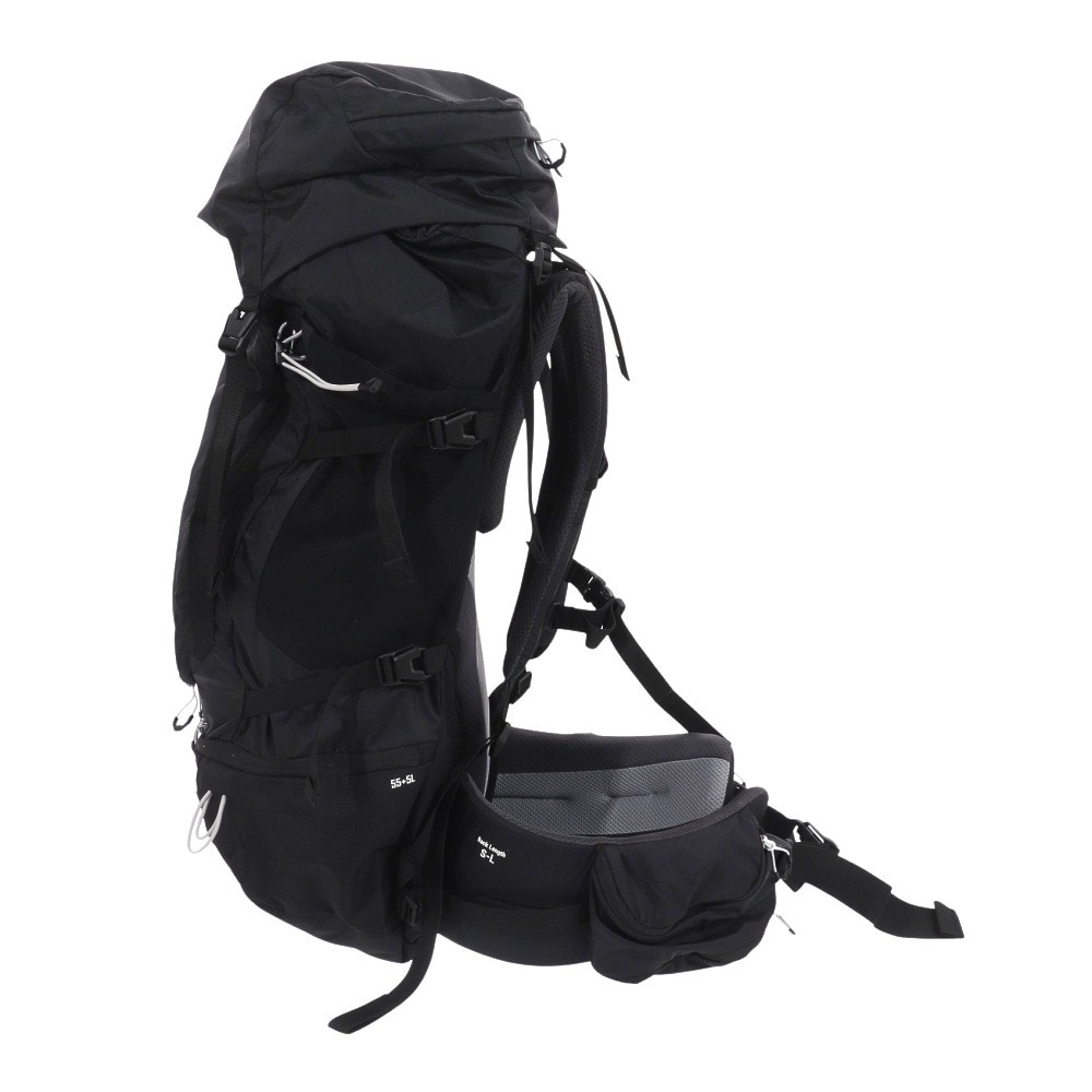 ジャックウルフスキン（JackWolfskin）（メンズ、レディース）リュック  大型 HIGHLAND TRAIL 55+5 MEN 2010091-6000 ブラック