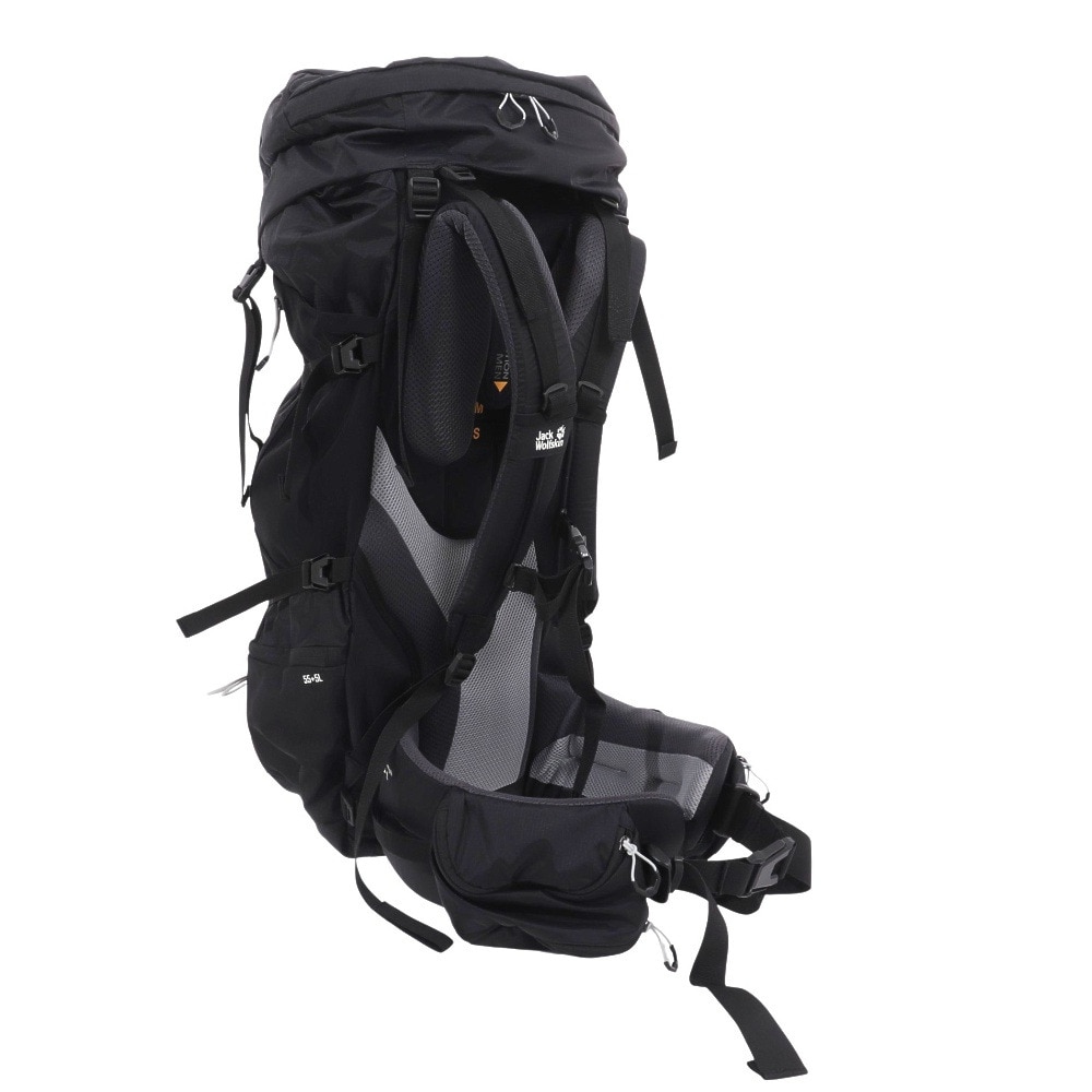 ジャックウルフスキン（JackWolfskin）（メンズ、レディース）リュック  大型 HIGHLAND TRAIL 55+5 MEN 2010091-6000 ブラック