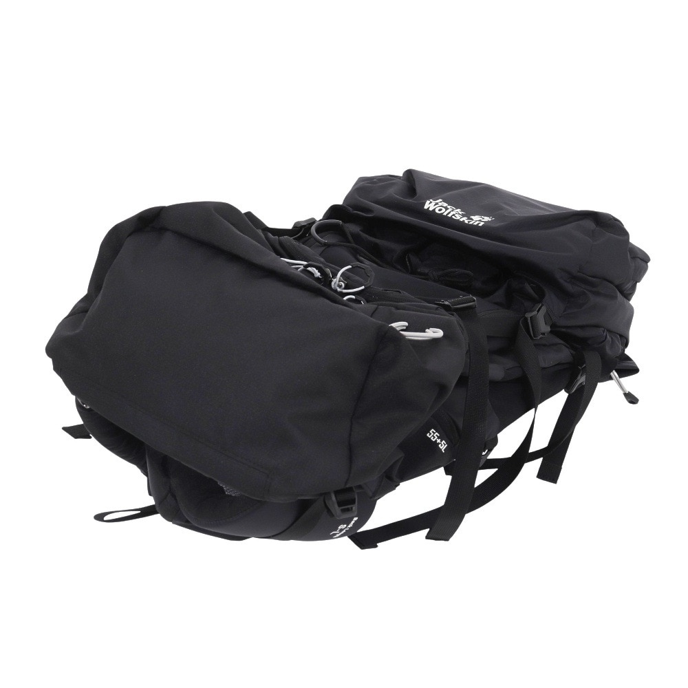 ジャックウルフスキン（JackWolfskin）（メンズ、レディース）リュック  大型 HIGHLAND TRAIL 55+5 MEN 2010091-6000 ブラック