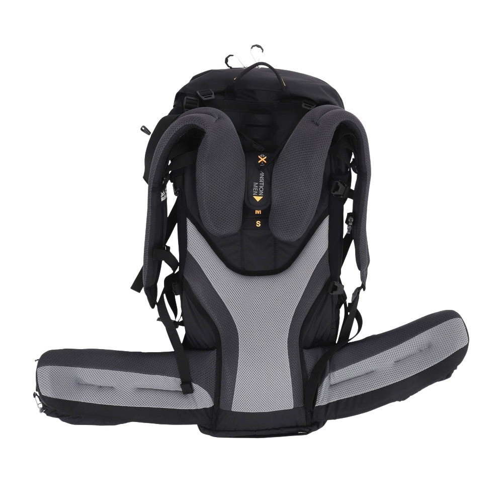 ジャックウルフスキン（JackWolfskin）（メンズ、レディース）リュック  大型 HIGHLAND TRAIL 55+5 MEN 2010091-6000 ブラック