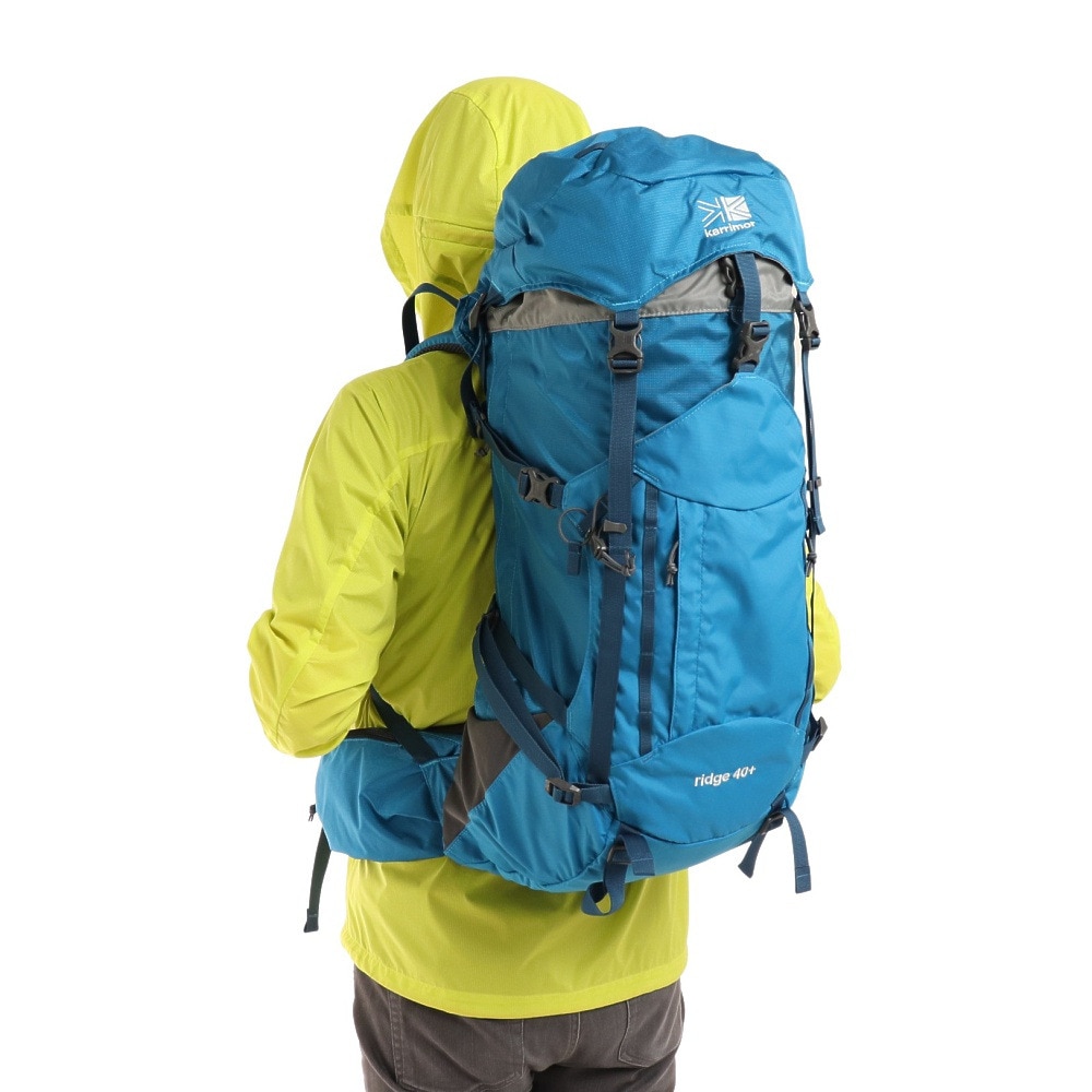カリマー（karrimor）（メンズ、レディース）トレッキングバッグ リュック ridge 40+ Large K ブルー 40L+ 501098-4400 レインカバー付き 大容量