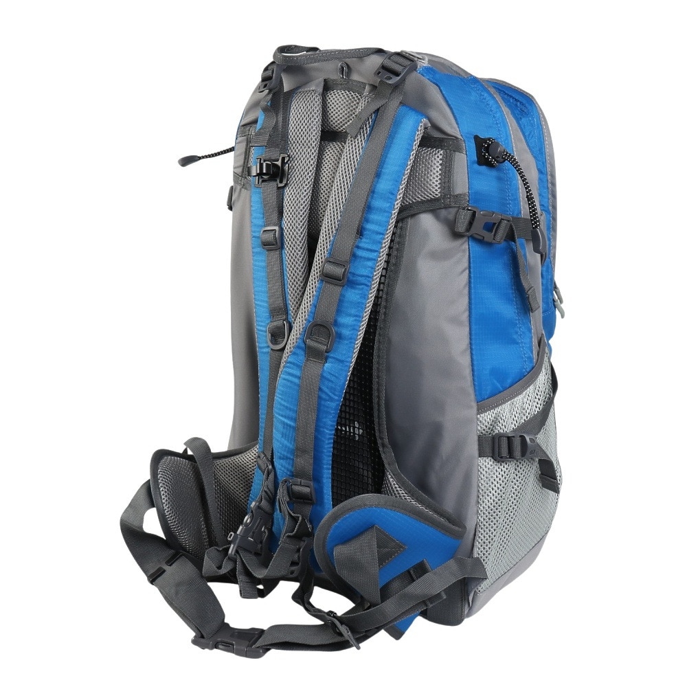 グローヒル（GROWHILL）（メンズ、レディース）バックパック リュック 登山 ハイキング デイライト 30L GTB-BP1001 BLU ブルー レインカバー内蔵 撥水