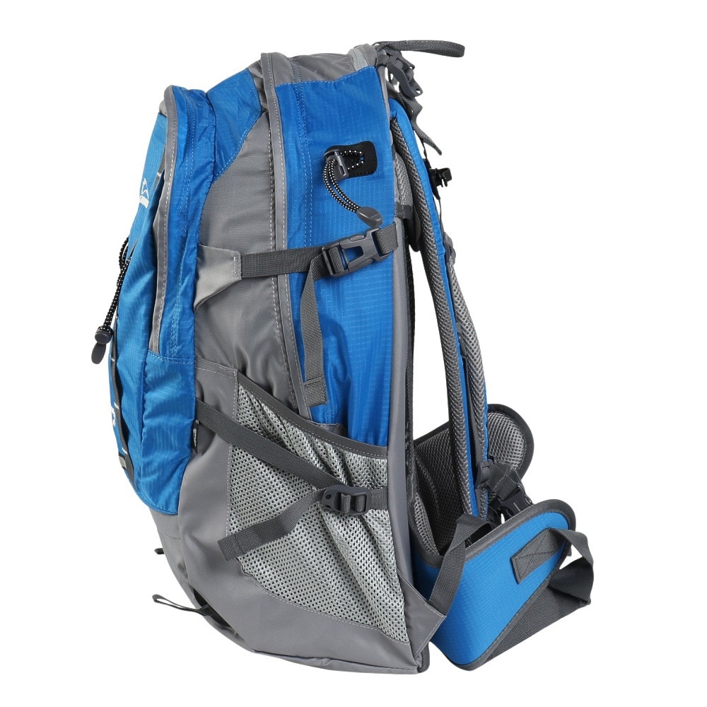 グローヒル（GROWHILL）（メンズ、レディース）バックパック リュック 登山 ハイキング デイライト 30L GTB-BP1001 BLU ブルー レインカバー内蔵 撥水