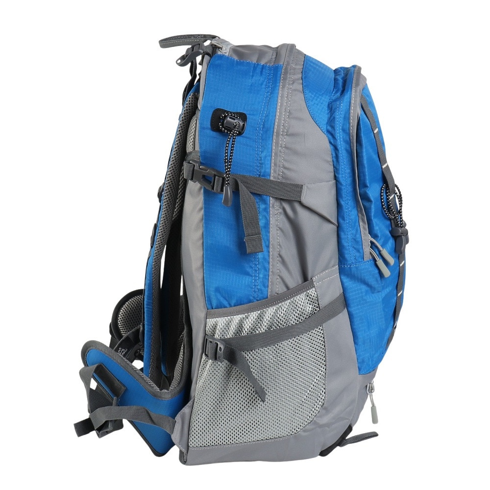 グローヒル（GROWHILL）（メンズ、レディース）バックパック リュック 登山 ハイキング デイライト 30L GTB-BP1001 BLU ブルー レインカバー内蔵 撥水
