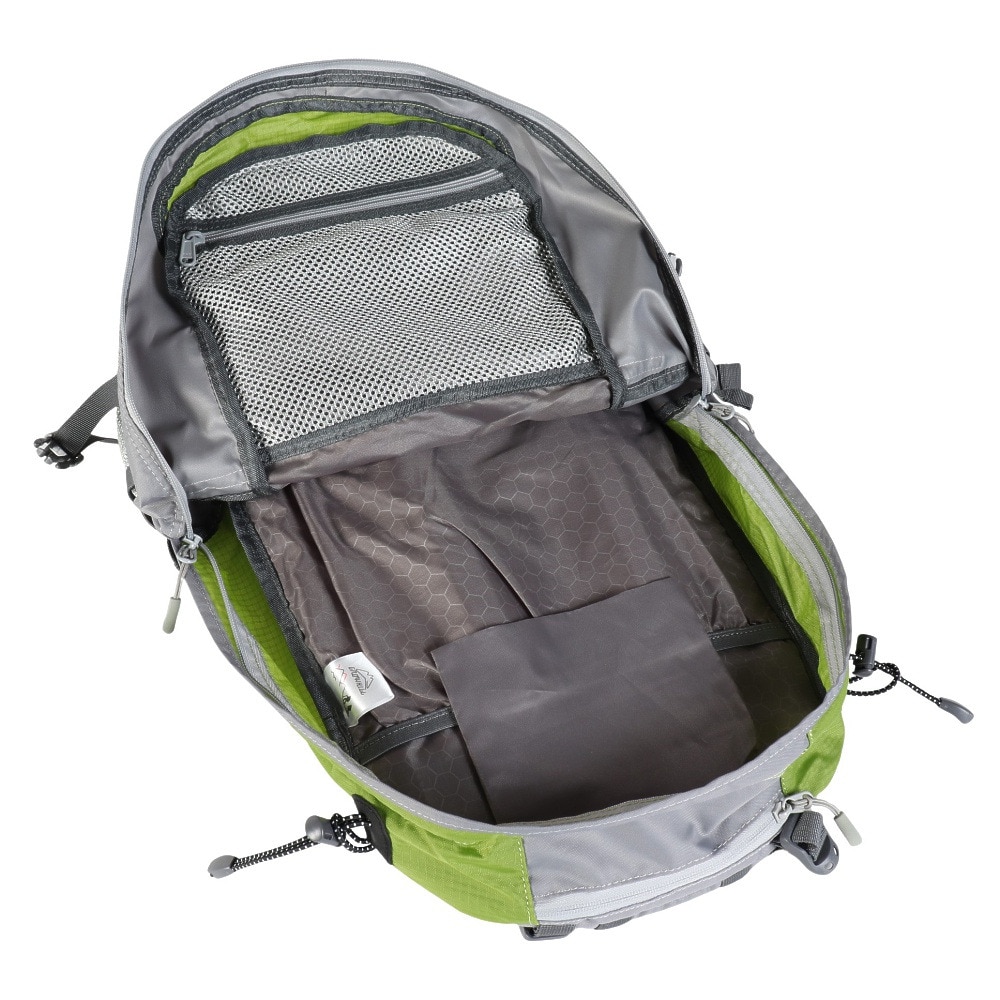 グローヒル（GROWHILL）（メンズ、レディース）バックパック リュック 登山 ハイキング デイライト 30L GTB-BP1001 GRN グリーン レインカバー内蔵 撥水