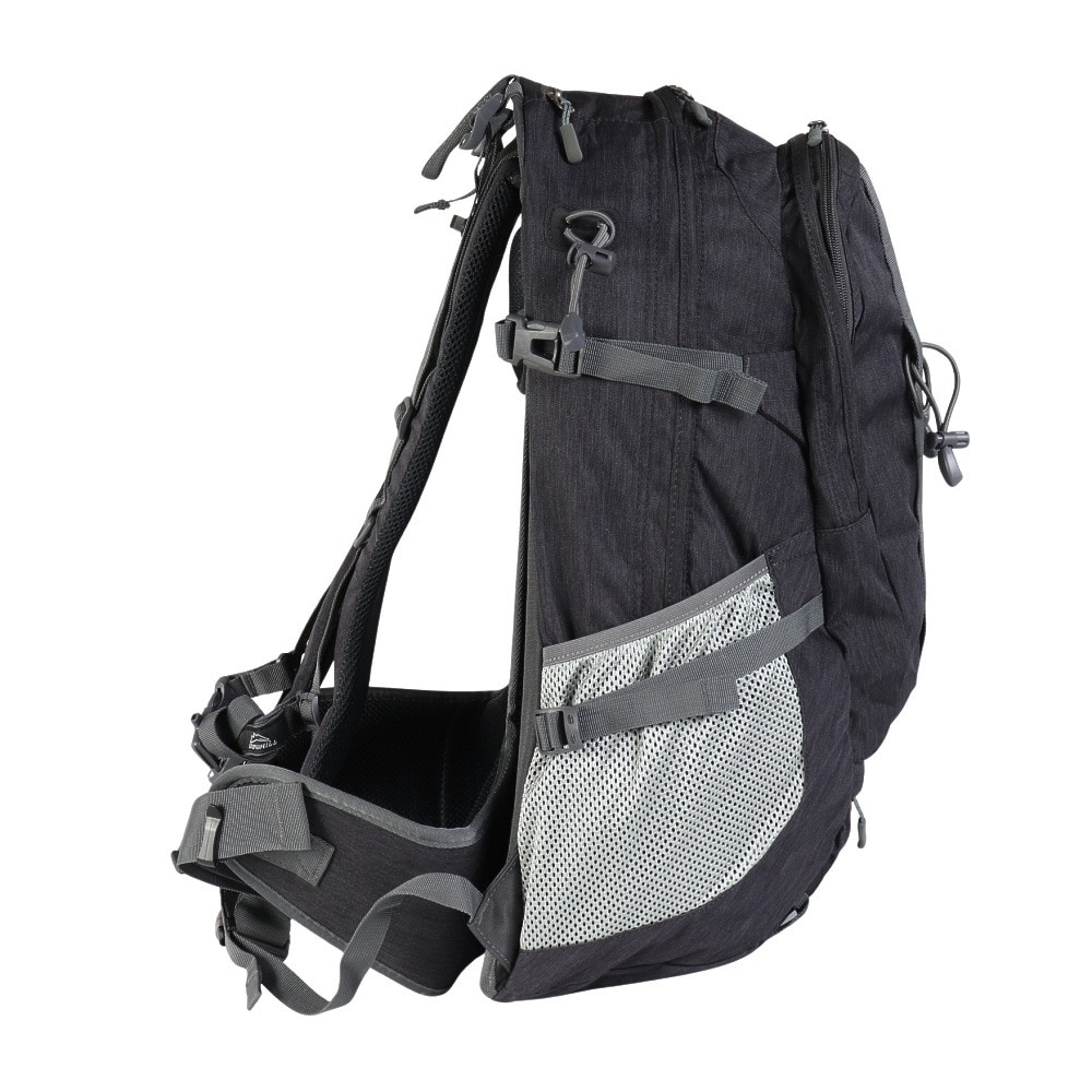 グローヒル（GROWHILL）（メンズ、レディース）バックパック リュック 登山 ハイキング デイライト 30L GTB-BP1001 H.BLK ブラック レインカバー内蔵 撥水