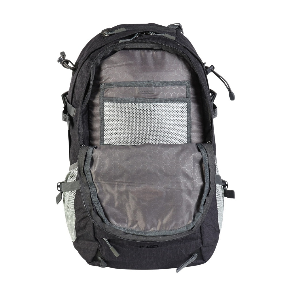 グローヒル（GROWHILL）（メンズ、レディース）バックパック リュック 登山 ハイキング デイライト 30L GTB-BP1001 H.BLK ブラック レインカバー内蔵 撥水
