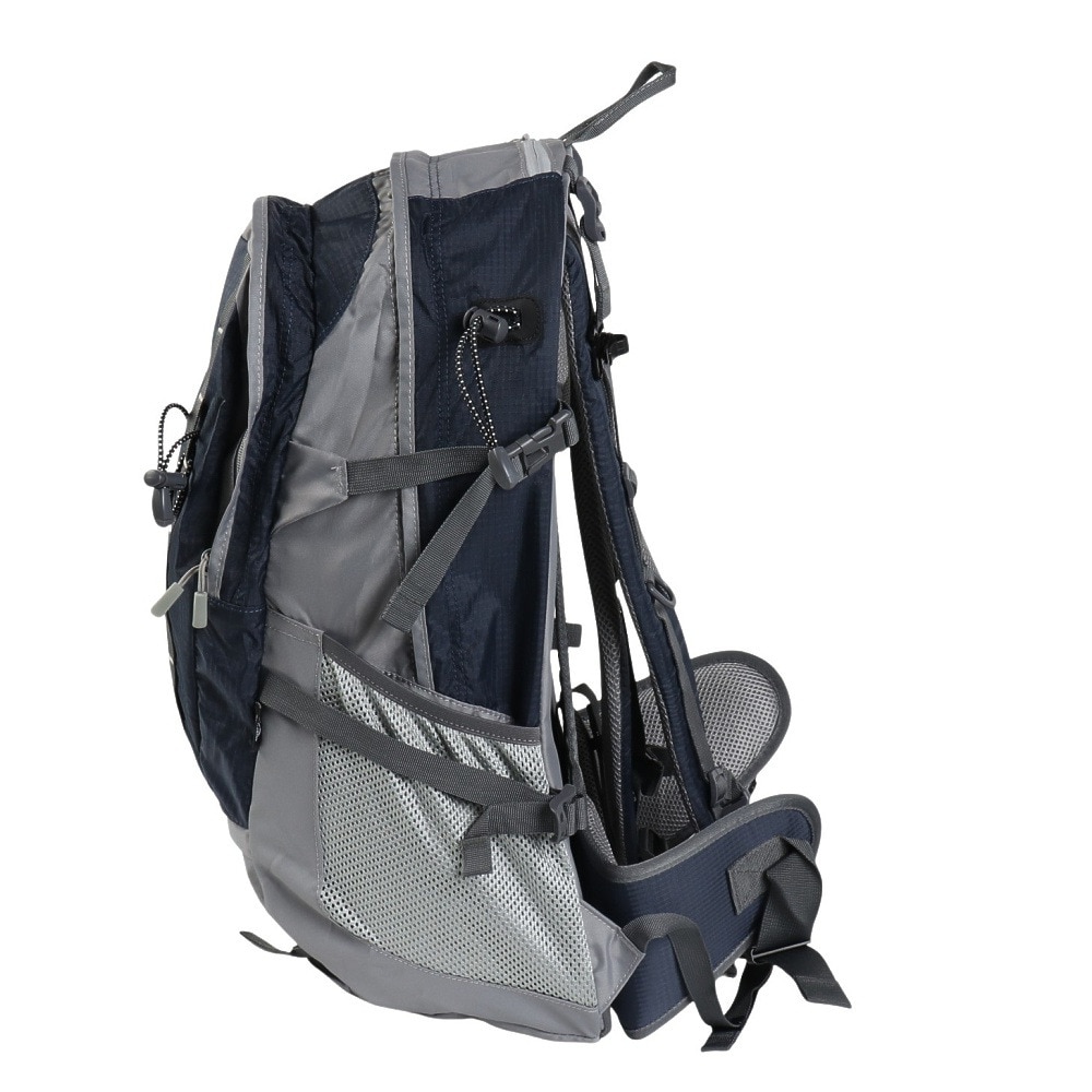 グローヒル（GROWHILL）（メンズ、レディース）バックパック リュック 登山 ハイキング デイライト 30L GTB-BP1001 NVY ネイビー レインカバー内蔵 撥水