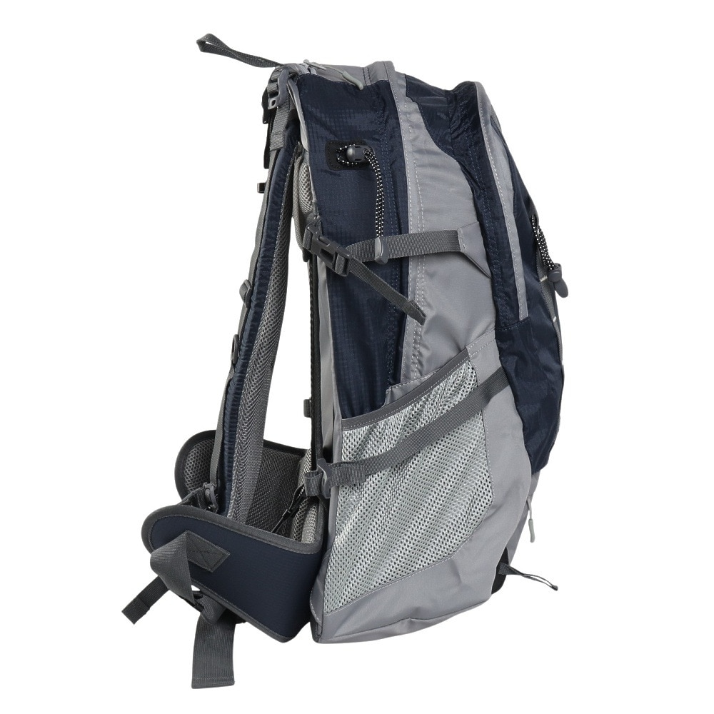 グローヒル（GROWHILL）（メンズ、レディース）バックパック リュック 登山 ハイキング デイライト 30L GTB-BP1001 NVY ネイビー レインカバー内蔵 撥水