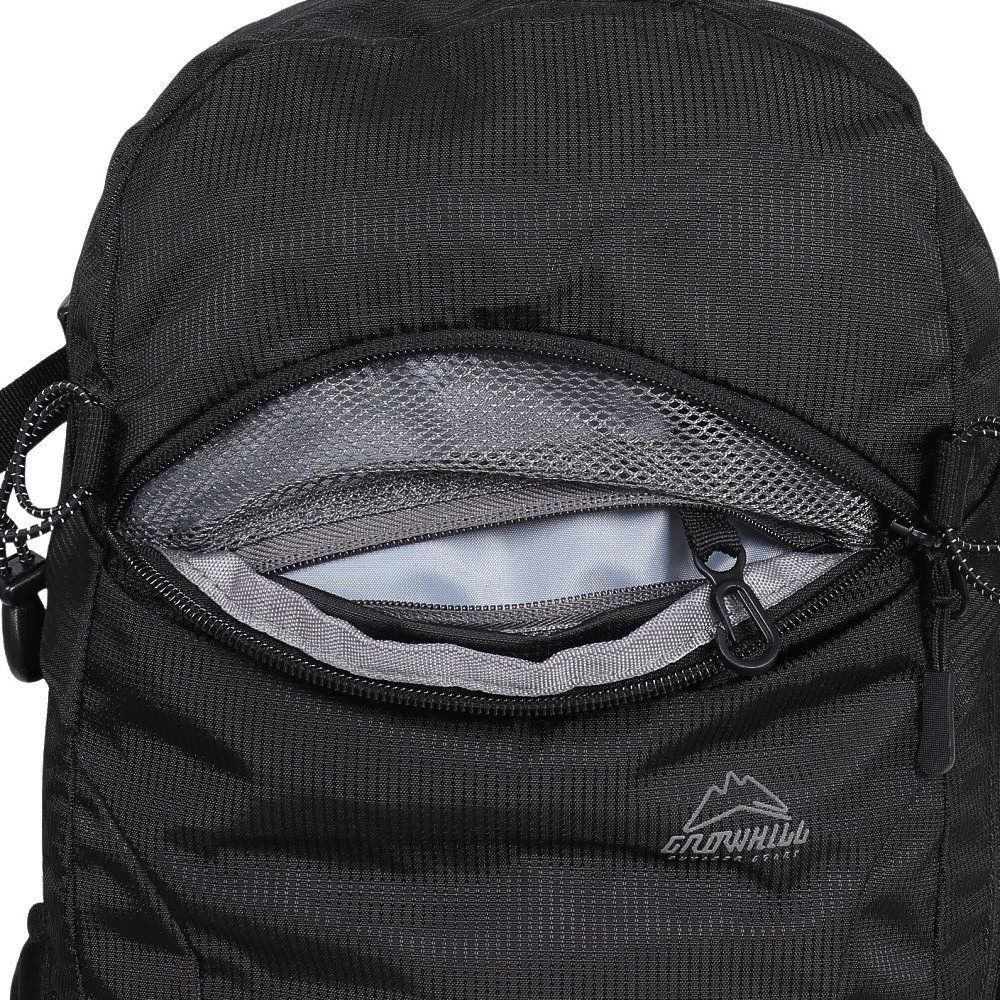 グローヒル（GROWHILL）（メンズ、レディース）バックパック リュック 登山 ハイキング エアーメッシュクライマー25BLK LTB-BP7001 BLK