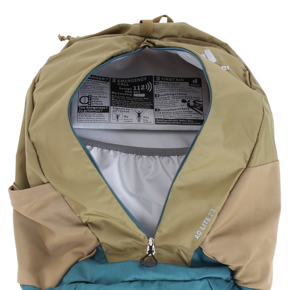 ドイター（deuter）（メンズ、レディース）バックパック リュック ACライト 23 D3420321-6327 クレイ×ディープシー 23L レインカバー付