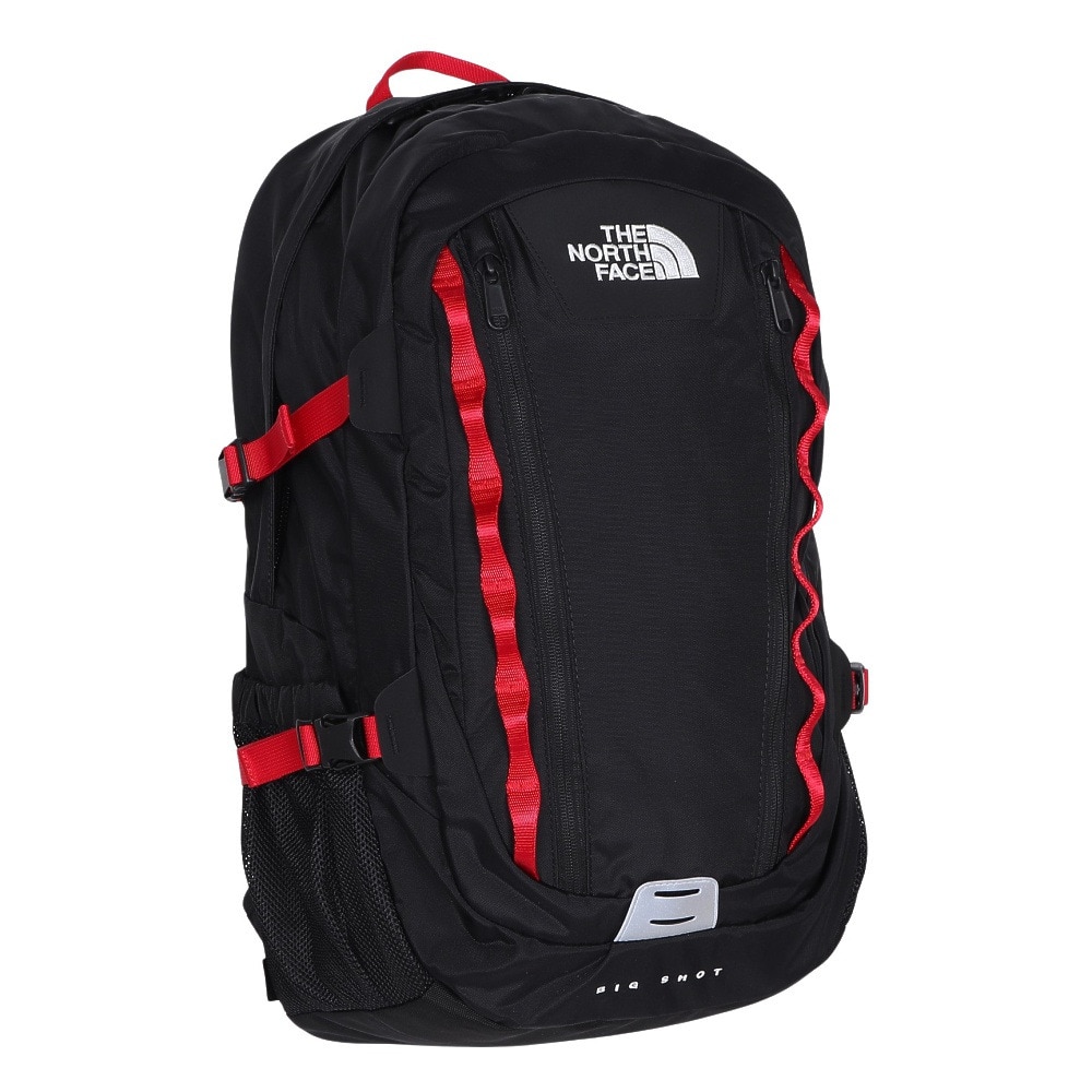 ザ・ノース・フェイス（THE NORTH FACE）（メンズ、レディース）リュック バッグ バックパック ビッグショット NM72301 KR ブラック×レッド 33L 17インチPC対応