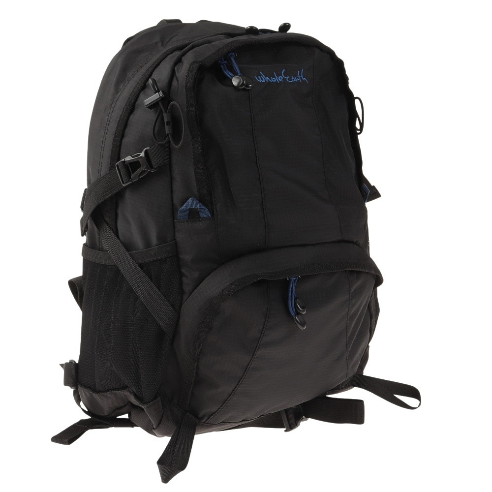 ホールアース（Whole Earth） リュック バックパック BACKPACK 20L WES17F04-9003 BLK ブラック レインカバー付