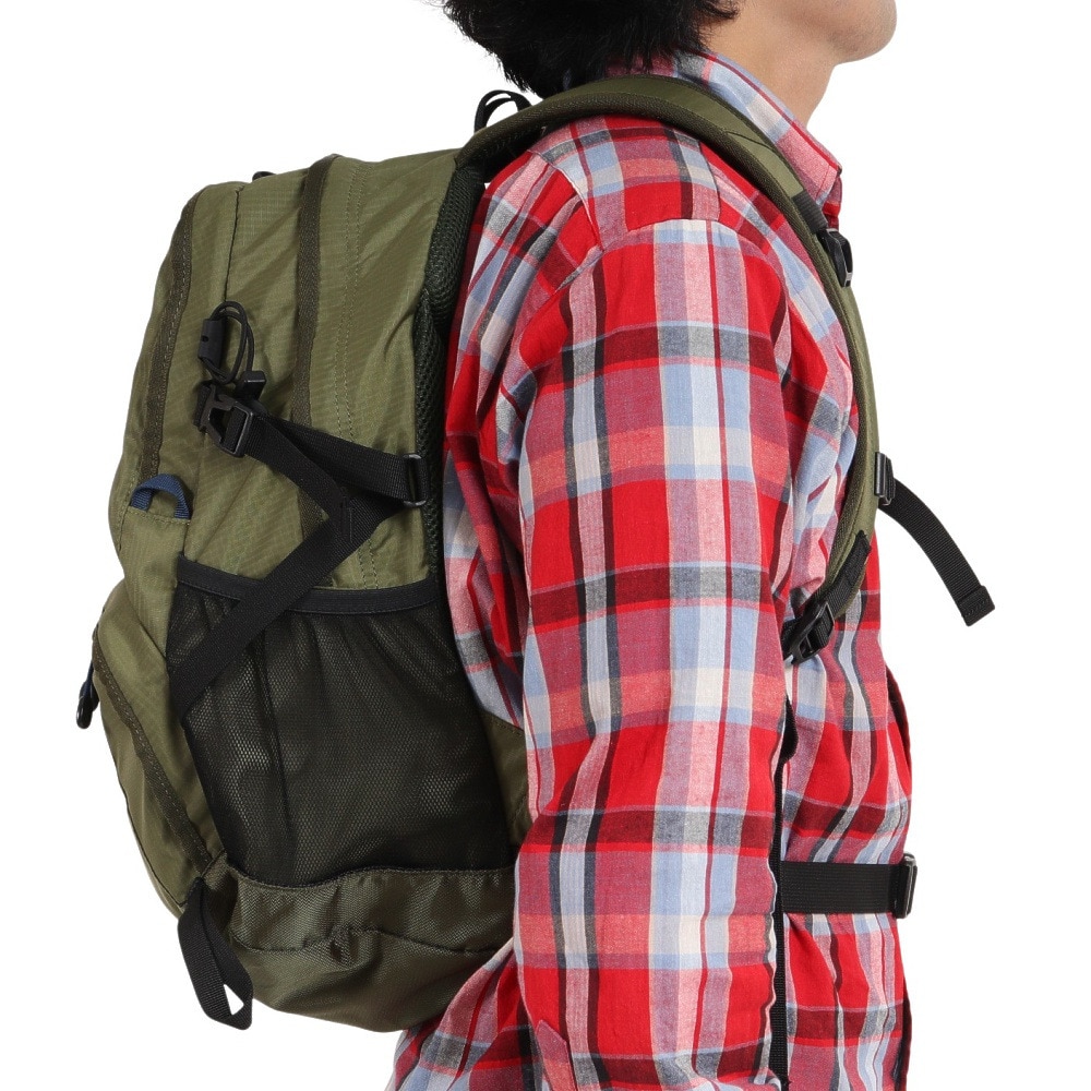 ホールアース（Whole Earth） リュック 20L バックパック WES17F04-9003 DGRN バッグ レインカバー付き 防水カバー 登山